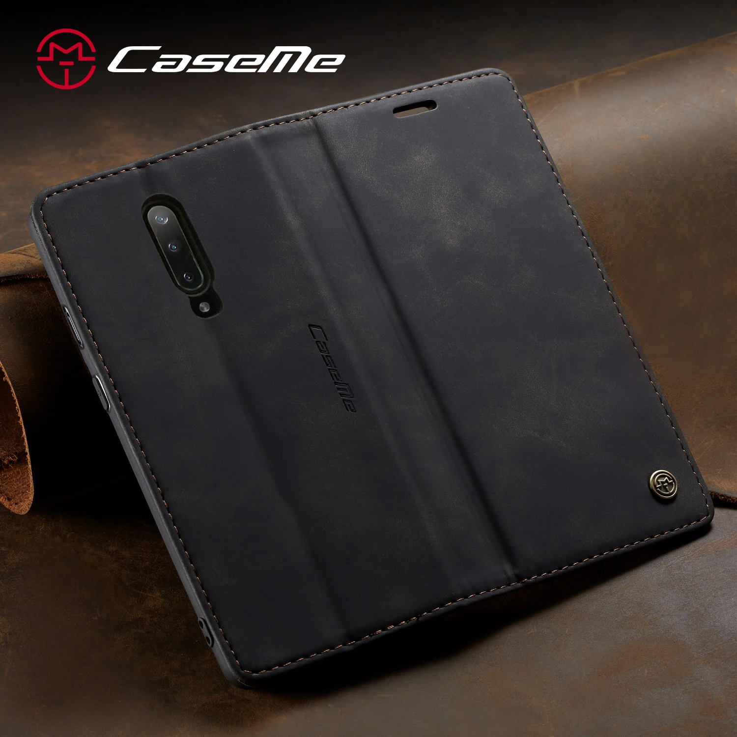 Caseme Ретро раскладушка для OnePlus Seven Чехлы мобильных телефонов могут быть вставлены