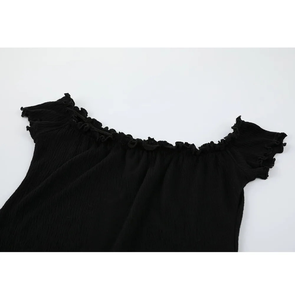 Fashion Off Shoulder Backless Party Dress Women Sexy Black Dresses Strapless Long Tube Top Vestidos Women's | Женская одежда