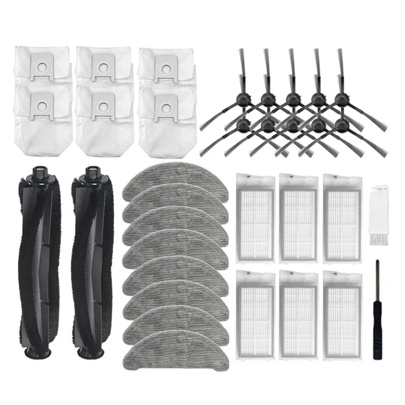 

Пылесборник для Xiaomi Roidmi Eve Plus, фильтр НЕРА, тряпка для чистки, основная щетка, запчасти для пылесоса