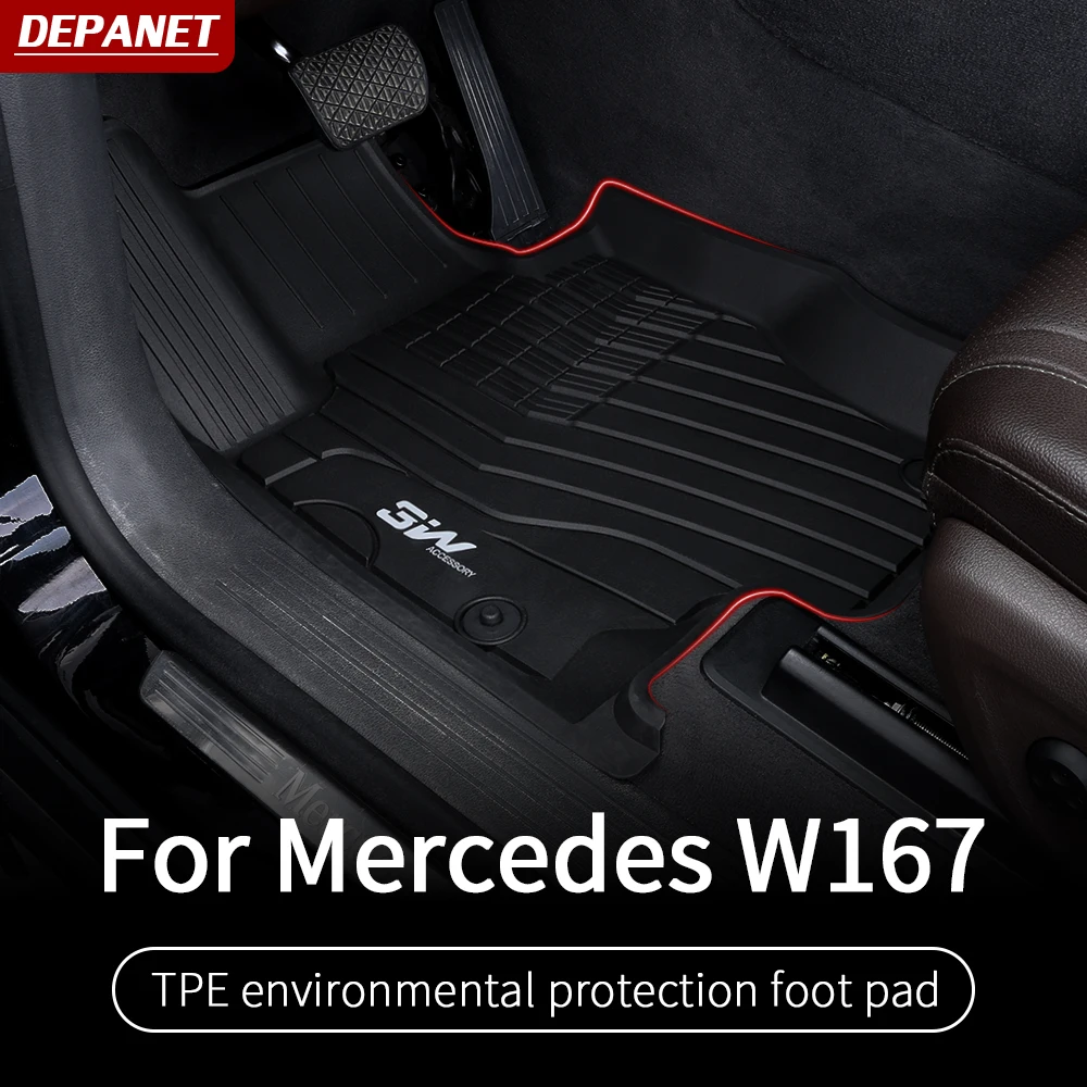 Напольный коврик из ТПЭ для Mercedes gle w167 напольный v167 2020 350/amg 450 500e