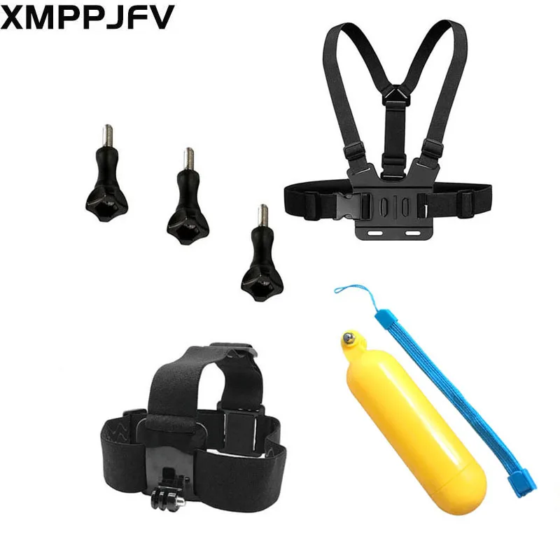 Комплект аксессуаров XMPPJFV для Gopro 10 9 8 7 6 Hero, черный ремешок на грудь для головы для 5 4session YI 4K EKEN AKASO DBPOWER Vantop SJCAM
