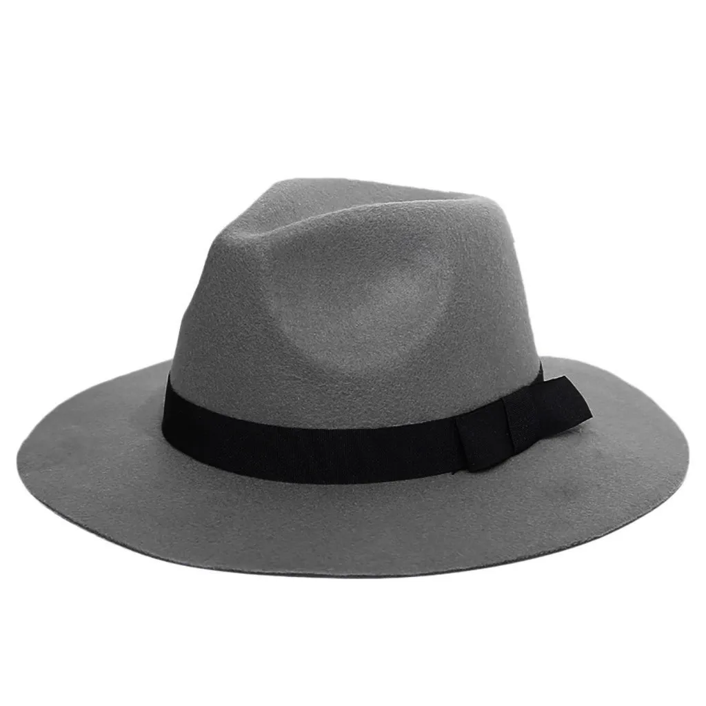 Женская винтажная Пляжная Шляпа Fedora из шерсти и фетра с тропическими элегантными