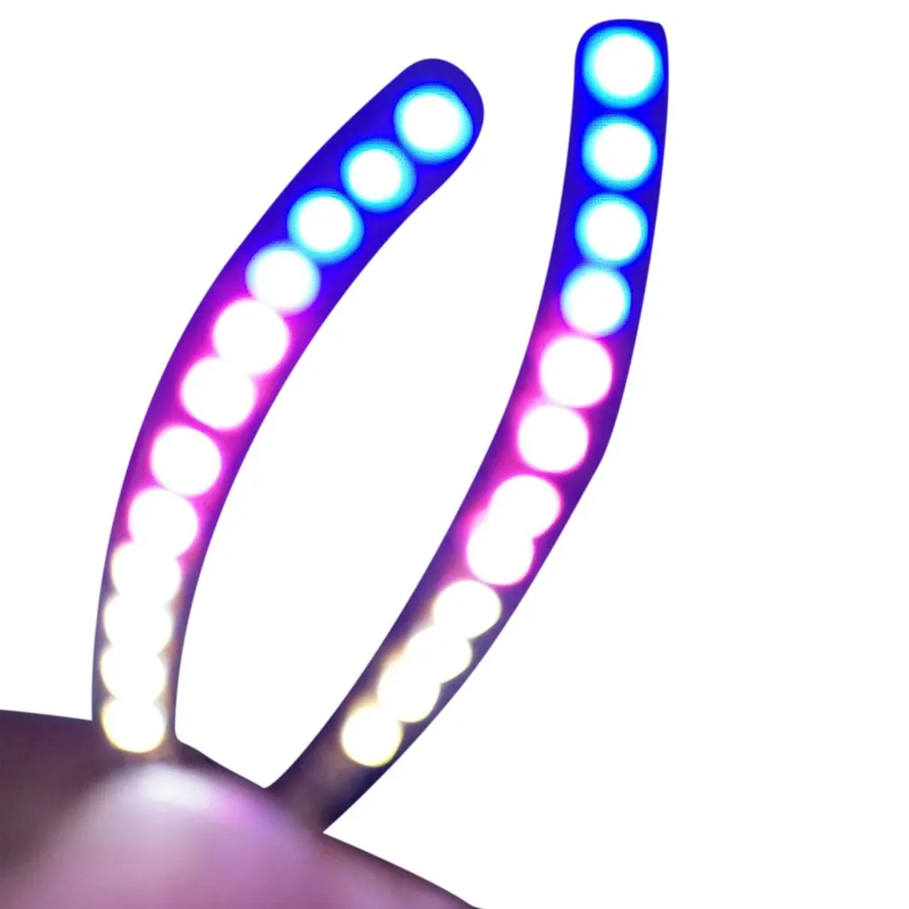 

2 шт./компл. светодиодный светильник блестящие светящиеся Водонепроницаемый накладные ресницы Hand-Made наращивания ресниц очаровательный Мак...