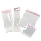 DoreenBeads 200 шт. прозрачные самоклеящиеся пластиковые пакеты, несколько размеров, прозрачные пакеты, бусины, упаковка для ювелирных изделий, оптовая продажа