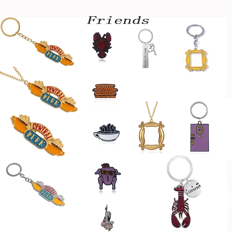 

Friends TV Show Keychain Central Perk Coffee Time Photo Frame Pendant Key Chain For Best Friend Car Keyring брелок Jewelry Gift