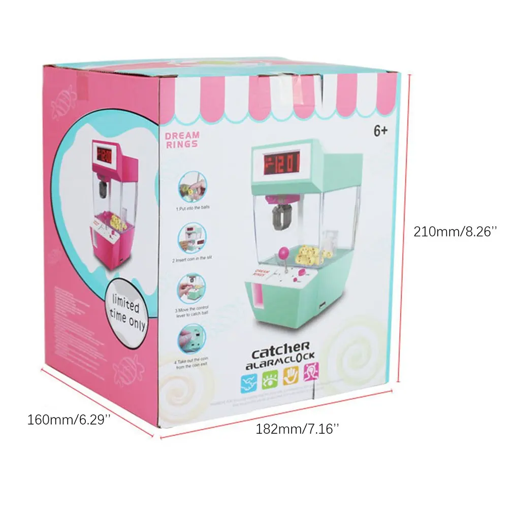 

Catcher's alarm clock slot machine game machine candy hanging doll claw claw machine arcade children's automatic toys