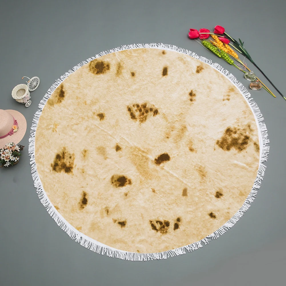 Мексика Tortilla круглый ковер дети теплый декоративный коврик одеяло ковровое