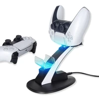 durable material charger two charging slots fast charging docking station stand type c interface for ps5 controllers