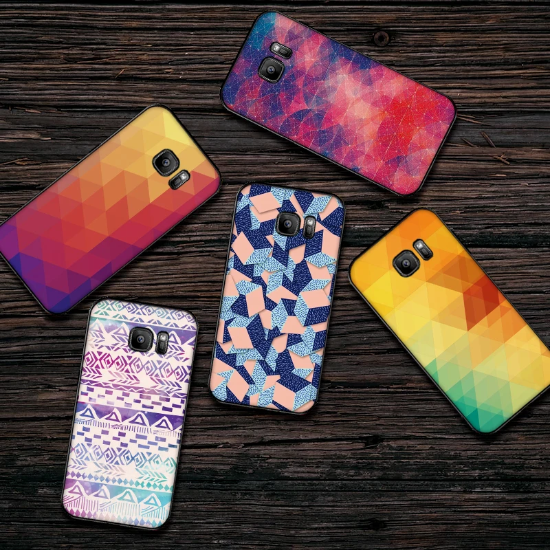 Для samsung S6 S7 Edge чехол для телефона абстрактное искусство мозаика геометрические