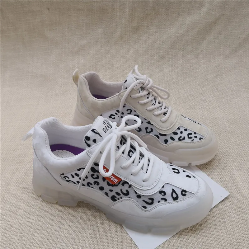 Обувь женские повседневные кроссовки обувь с круглым носком на толстой подошве