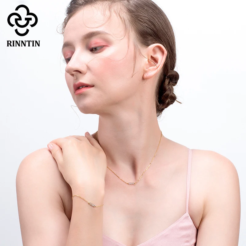 Женский браслет из серебра 925 пробы с натуральным лунным камнем | Украшения и