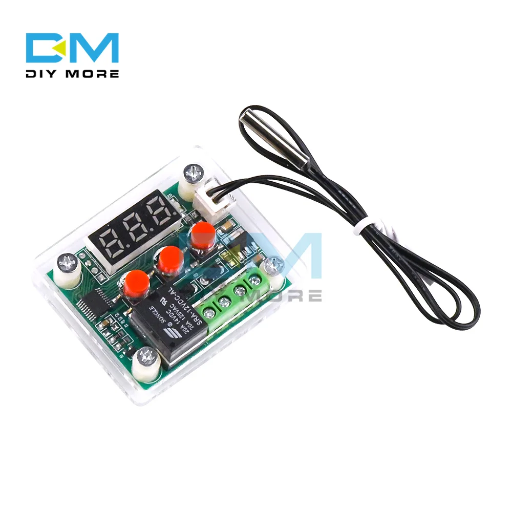 W1209 Digital Thermostat High-precision Temperature Controller Acrylic Shell for Temperature Controller Switch Module Board