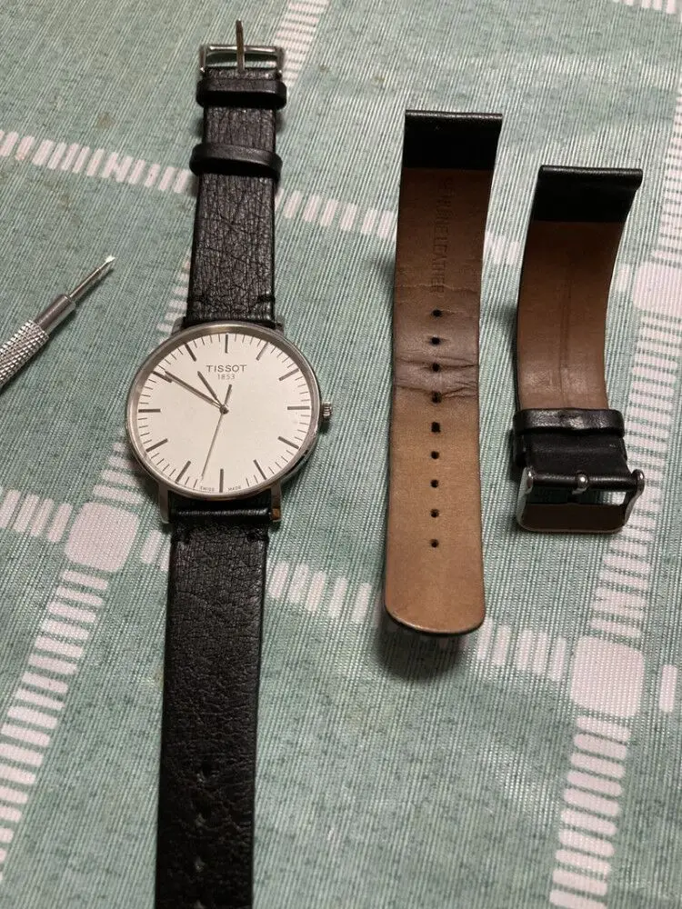 

18 19 20 21 20 мм Топ ультра-тонкий черный мягкий класс тонкий секция страусиная кожа натуральная кожа ремешок для часов высокого класса бренд часы