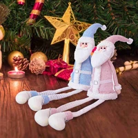 2020 new christmas decoration for home christmas santa claus doll long leg dolls toys table ornament for christmas decoration
