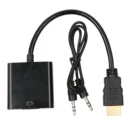Переходник Micro Mini HDMI-совместимый с VGA, адаптер с аудиокабелем для Xbox 360, PS3, ПК, ноутбука, поддержка 1080P HDTV