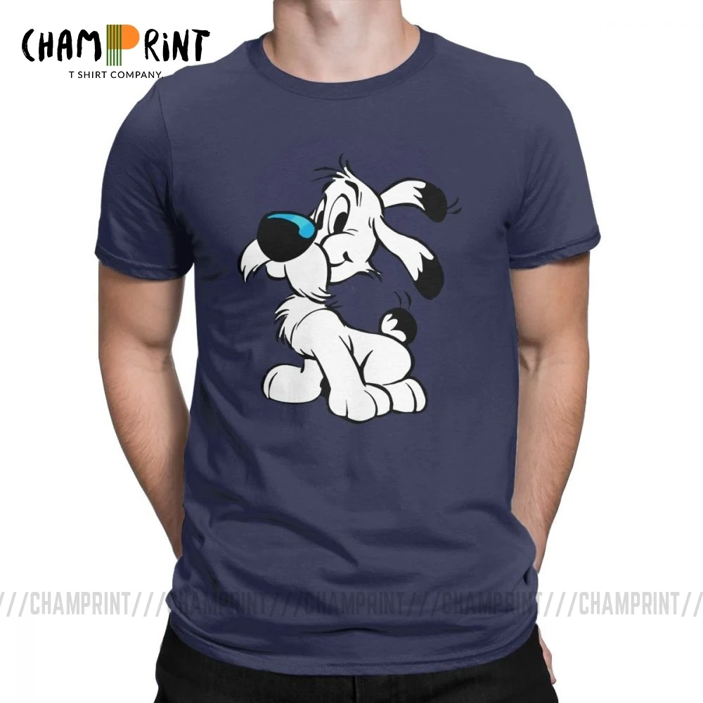 Мужские футболки Asterix и Obelix Новинка хлопковые с коротким рукавом Dogmatix Idefix Ideafix