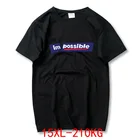 Футболка мужская с коротким рукавом, Спортивная тенниска с круглым вырезом и надписью, большие размеры 6XL 7XL 8XL 12XL 15XL, черная темно-синяя, на лето