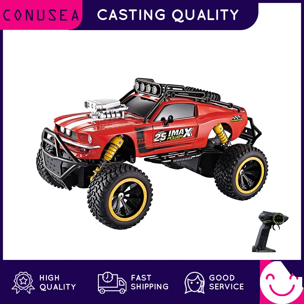 

RC Car 1:16 Scale Remote Control Cars 2.4GHz Mustang Sport Racing Car Buggy Truck Bigfoot Vehicle Off Road Car Toys for Boys
