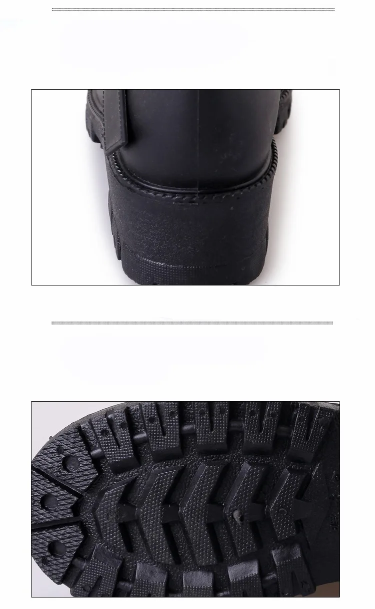 Сапоги Aleafalling женские резиновые утолщенный материал ПВХ водонепроницаемая обувь