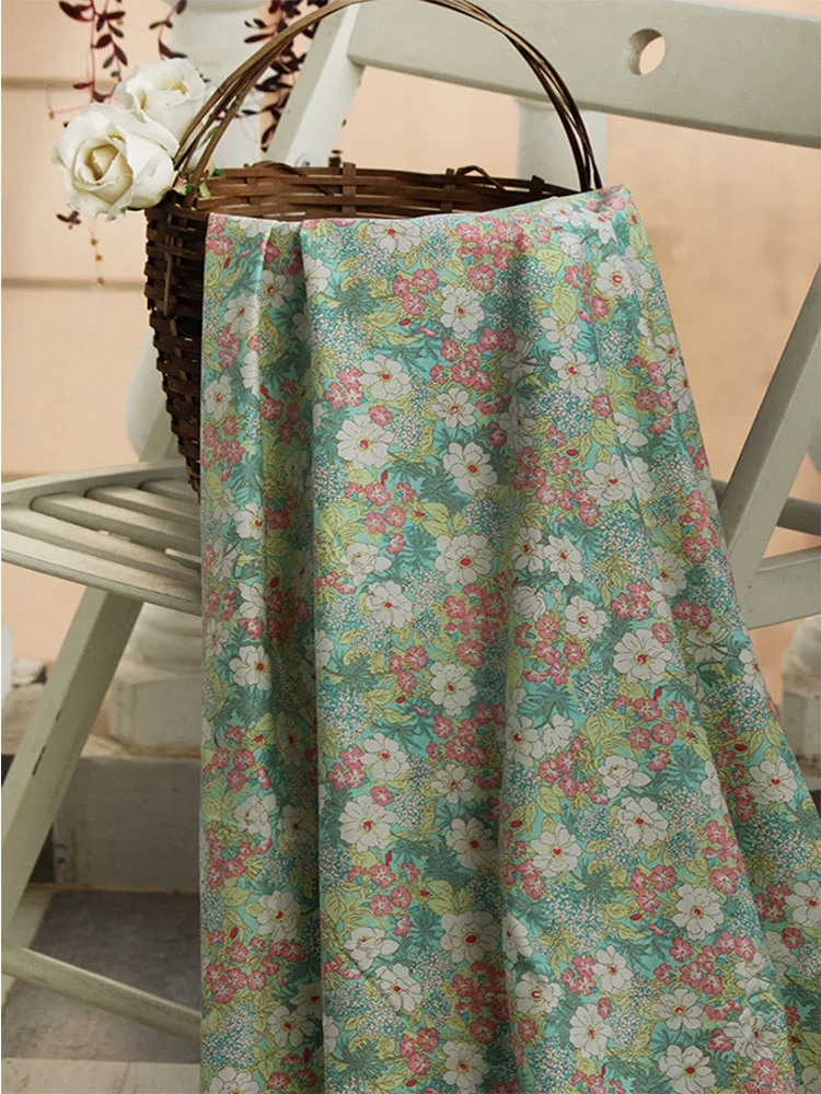 

145x50cm Spring Summer Cotton Super Dense Poplin Sewing Fabric Making Women'S Wear Dress Children Clothing Home Clothes Cloth
