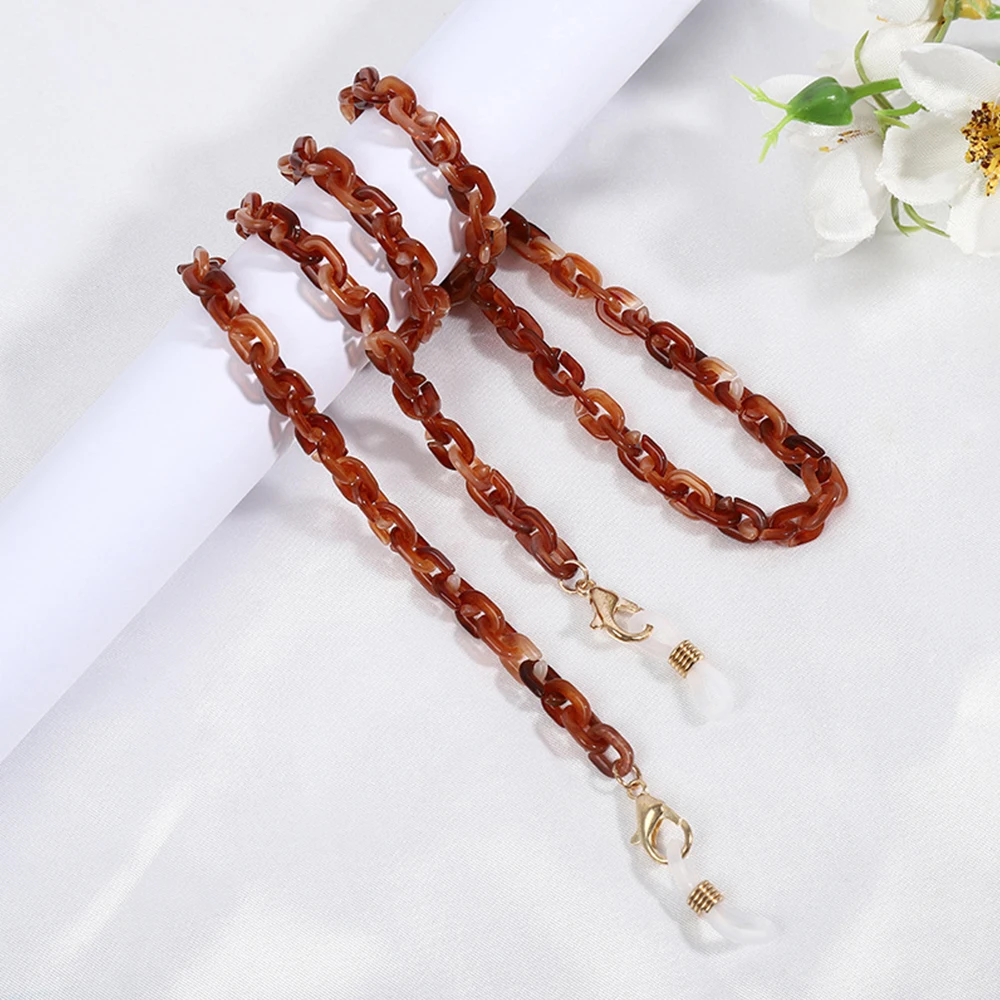 Очки для чтения женские 1 шт. Леопардовый цвет акриловый цепочка солнцезащитных