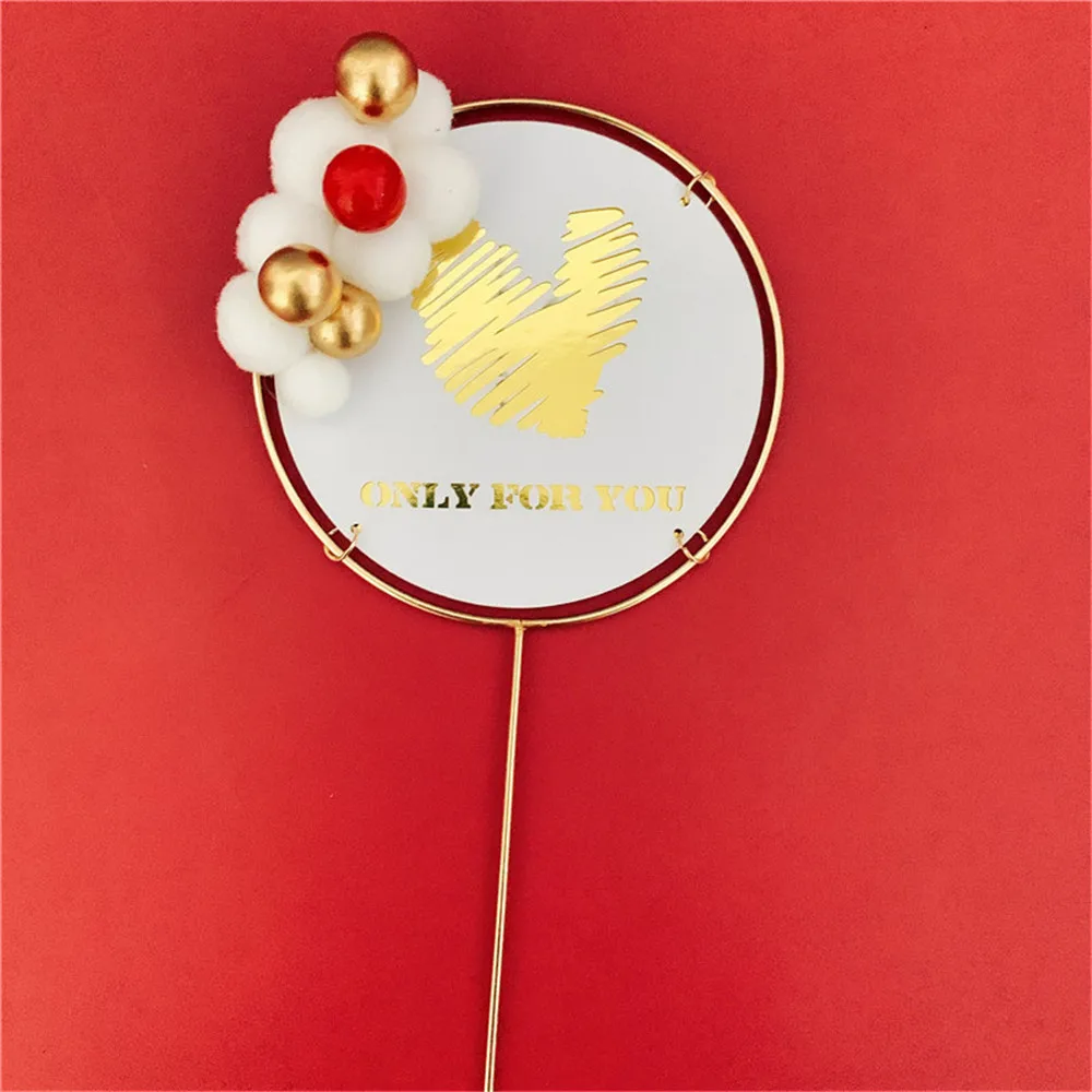 Для влюбленных на день рождения торт Топпер для подруги украшение торта выпечки