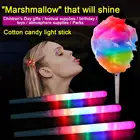 Светодиодный Cotton Candy конусов Цвет Фул светящиеся Зефир палочки Multi Цвет светильник вверх палочка поднимет настроение Batons ралли восторженные детский праздничный костюм