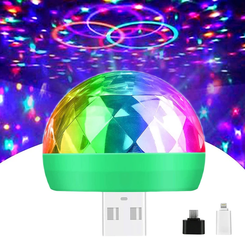 

Mini USB LED Disco DJ Stage Light Portable Family Party Ball Colorful Lights Bar Club Stage Effect Lamp Mobile Phone Lighting