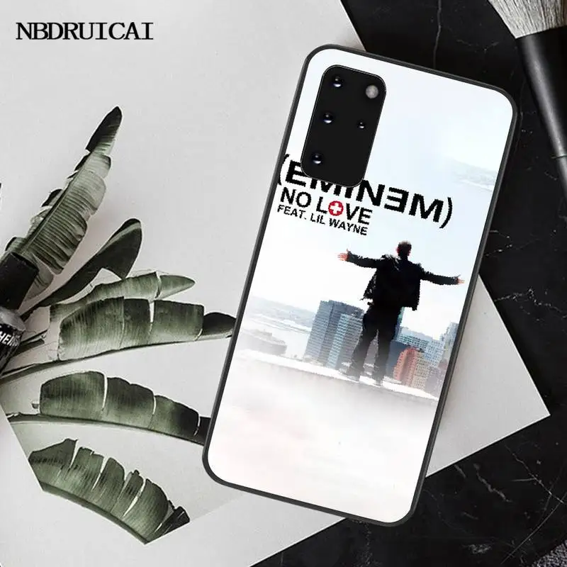 PENGHUWAN Rap singer Eminem ТПУ черный чехол для телефона Корпус Samsung S20 plus Ultra S6 S7 edge S8 S9 S10