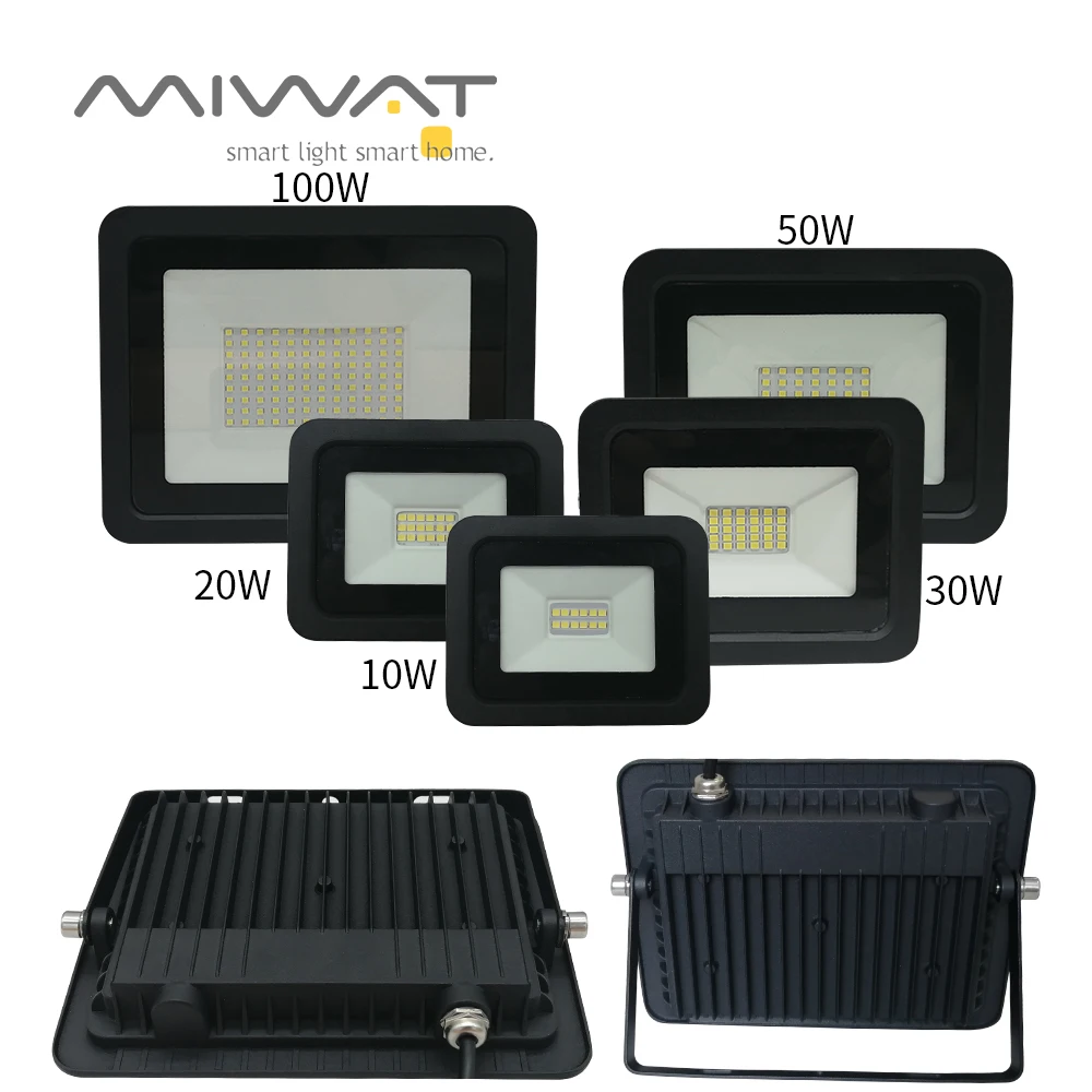 

Led Flood Light 10W 20W 30W 50W 100W AC220V/110V Outdoor Spotlight Floodlight Wall Lamp Reflector IP68 Waterproof Street Lights