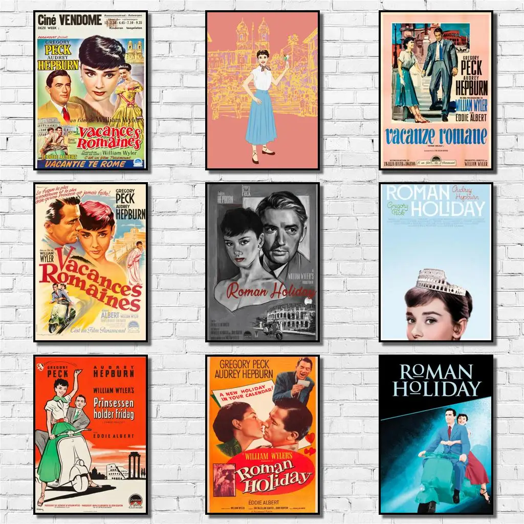 

16 видов конструкций классический римский праздничный плакат из белой бумаги, необычная Наклейка на стену для кофейни, бара A3