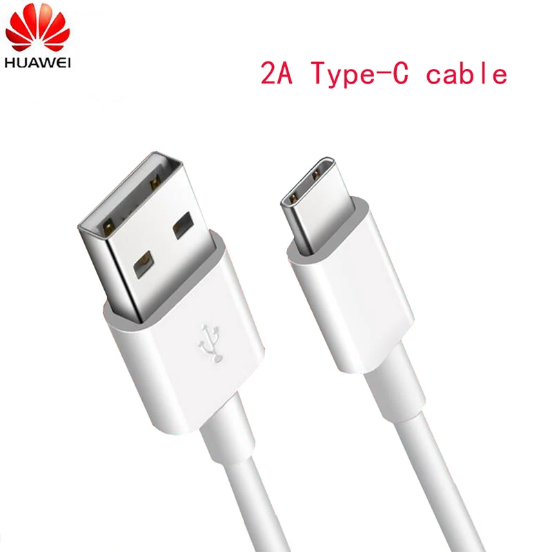 Оригинальный быстрый кабель Huawei 2A Зарядное устройство usb type c Быстрый для p9 p10 mate 20