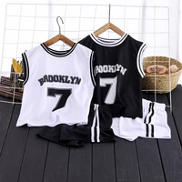 childrens set summer new t shirt shorts kids clothing boys fashion handsome casual round neck sports sets