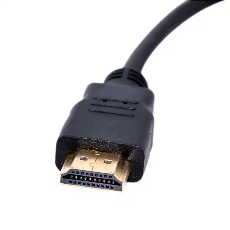 Dhl или ems 100 шт. кабель HDMI-VGA адаптер преобразователь пластиковый пакет белый и