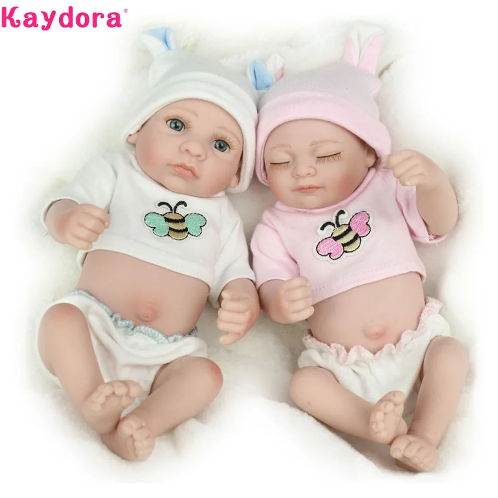 Лидер продаж очаровательные Мини куклы Reborn 25 см Детская ванна Playmate милый стиль