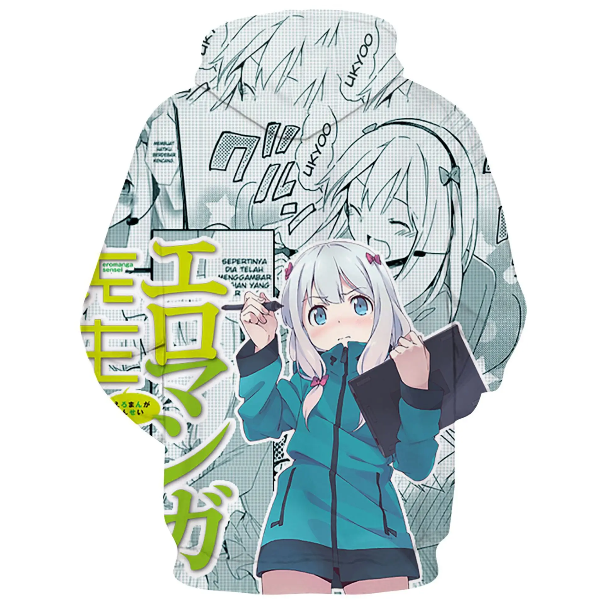 Eromanga Sensei Sagiri Izumi Аниме толстовки розовый Свитшот Косплей пара уличная одежда Harajuku