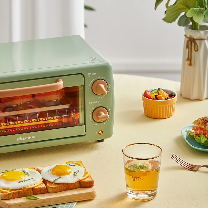 

220V 10.5L Household Electric Food Oven Automatic Mini Bread Baking Machine Toaster For Breakfast Pizza Chicken Baker