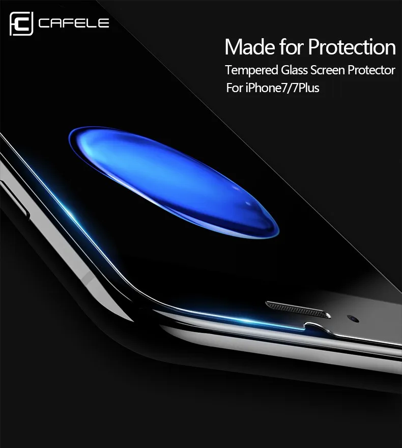 Защитное закаленное стекло Cafele для iPhone 11 Pro Max 8 7 6 6s X XS Max XR HD прозрачное стекло 9H для iPhone 6 7 8 Plus 11 Pro