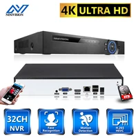 ninivision new h 265 max 4k output cctv nvr 32ch 8mp security video recorder motion detection p2p cctv nvr face detection