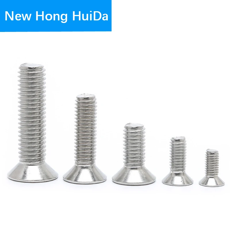 

10pcs 2-56 4-40 6-32 8-32 10-24 Phillips Cross Flat Head Machine Screw Countersunk Bolt 304 Stainless Steel