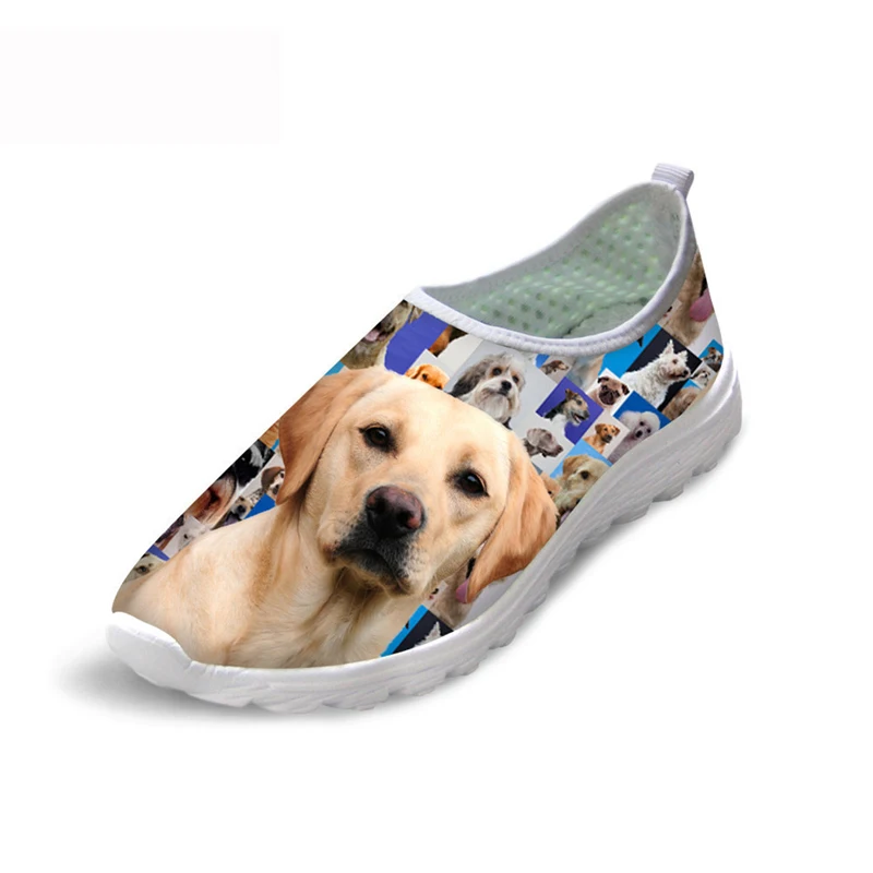 

2021 Nurse Doctor Print Women Sneakers Slip On Light Mesh Puppy Pattern Shoes Cute Metal Element Zapatos Sport Training