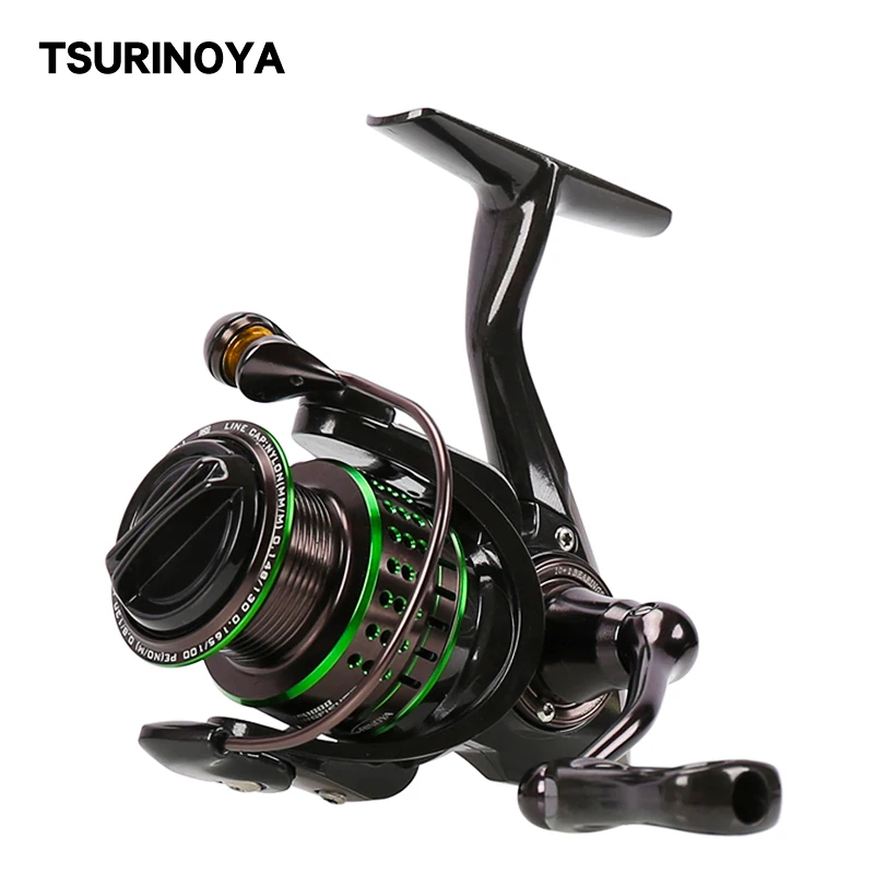 

TSURINOYA KINGFISHER 800 1000 1500 1500S Spinning Reel 10+1BB 5.2:1 162g Ultra-light Weight Carbon Fiber Body Fishing Lure Reel