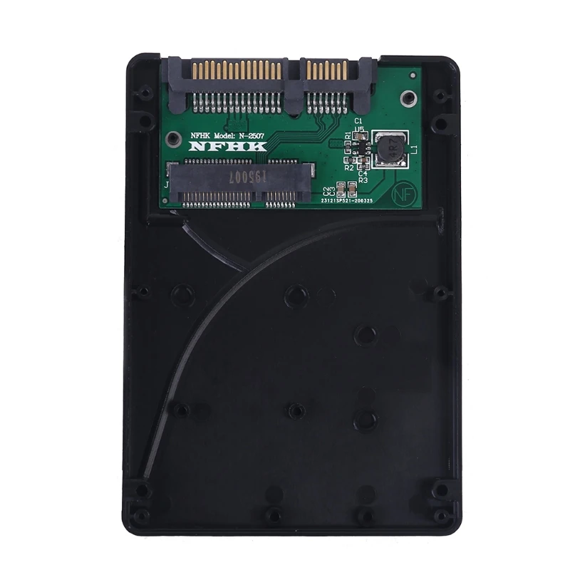 7 мм mSATA SSD до 2 5 дюймов SATA адаптер Корпус конвертер пластиковая коробка для
