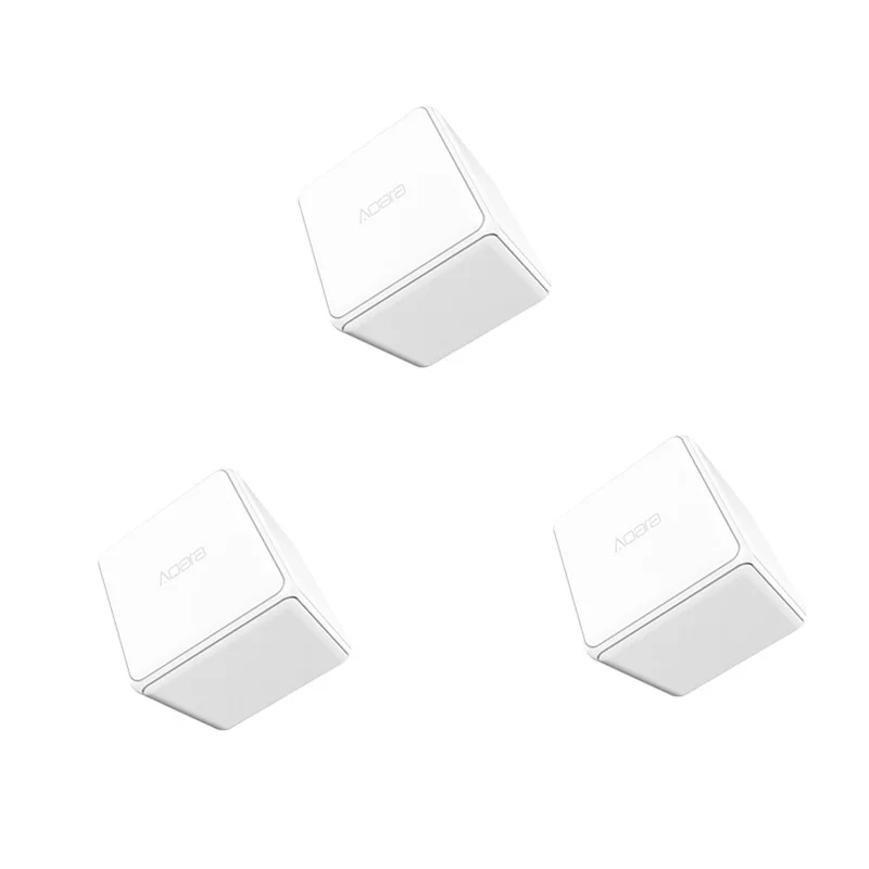 3 PCS Aqara Cub MI Mijia Aqara контроллер Magic Cube версия Zigbee управляется шестью мерами для умного дома устройство работает с приложением Mijia Home - Цвет: 3 PCS Aqara Cub