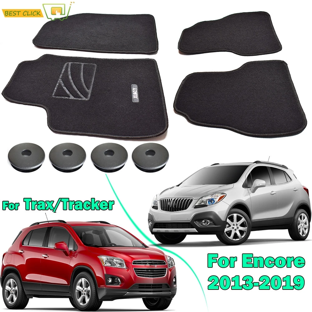 4 шт. для Buick Encore Chevy Chevrolet Tracker Trax 2013 2019 автомобильные коврики ковры с зажимами