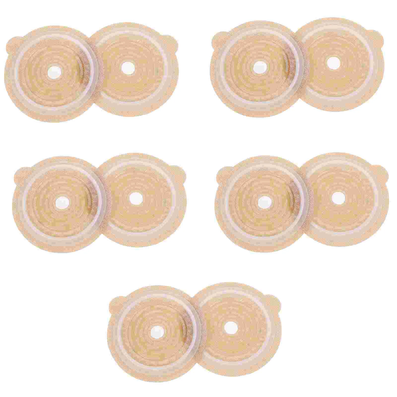 

5Pcs Ostomy Bag Rings Skin Barrier Ostomy Bag Chassis Health Care Supplies (Assorted Color)