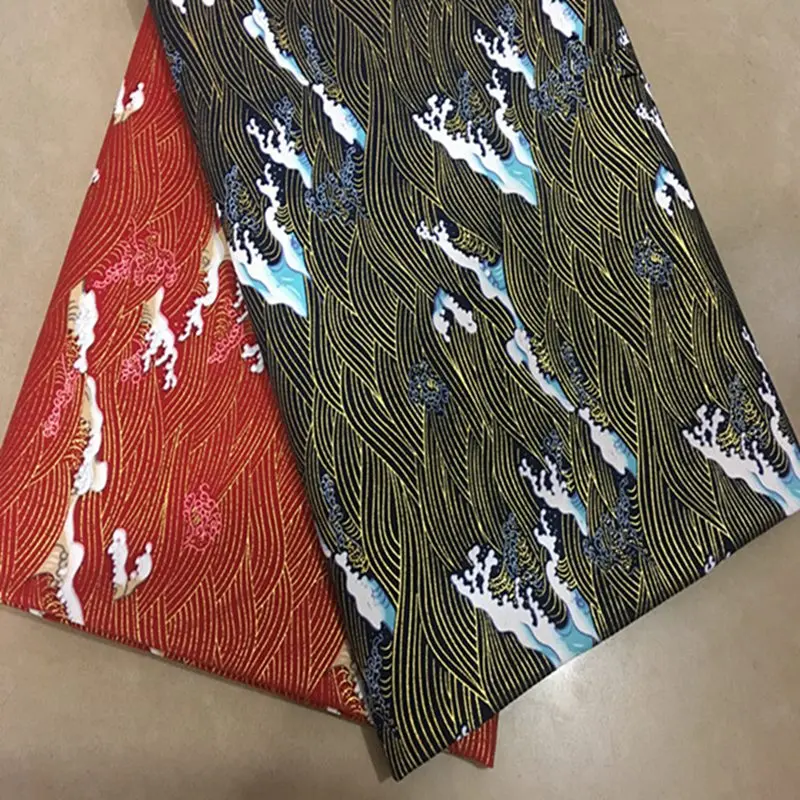 1 м x 150 см японский стиль и ветер одежда сумка материал для рукоделия волна