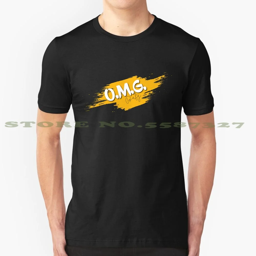 Детская футболка Oh My God черно белая для мужчин и женщин Мужская Omg Funny Text Em Fun Gee Gosh
