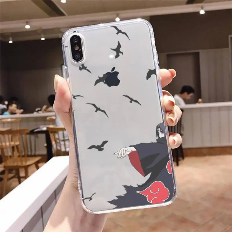 

Naruto Uchiha Itachi Kakashi Sasuke Anime Phone Case Transparent soft For iphone 5c se 6 6s 7 8 11 12 plus mini x xs xr pro max
