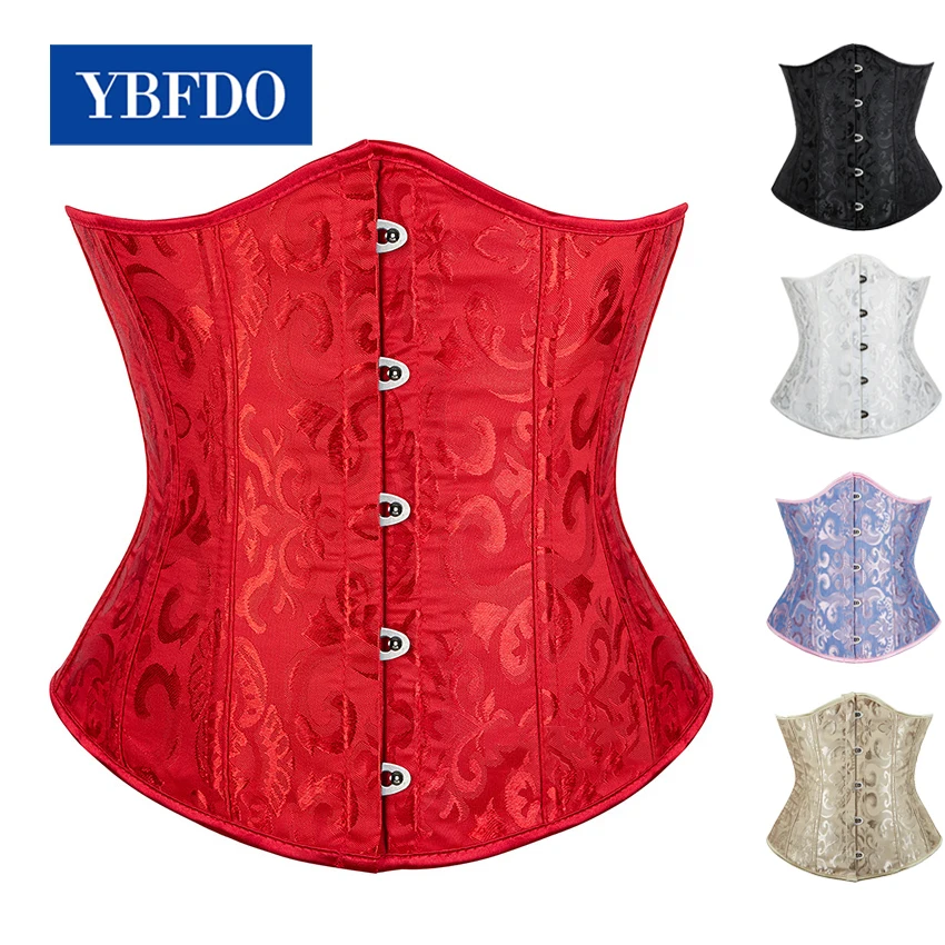 

YBFDO Gothic Corset Women Sexy Underbust Corset Waist Trainer Corset Shaper Plus Size push up victorian Corpete Corselet S-6XL